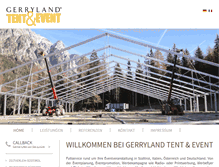 Tablet Screenshot of gerryland-event.com